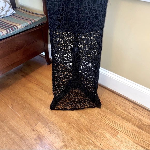 NWT’s Gracia black crochet lace maxi dress - Picture 6 of 10